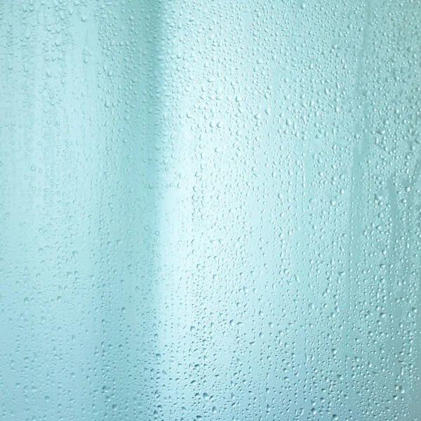Waterdrops 在玻璃上 选择性聚焦 — 图库照片