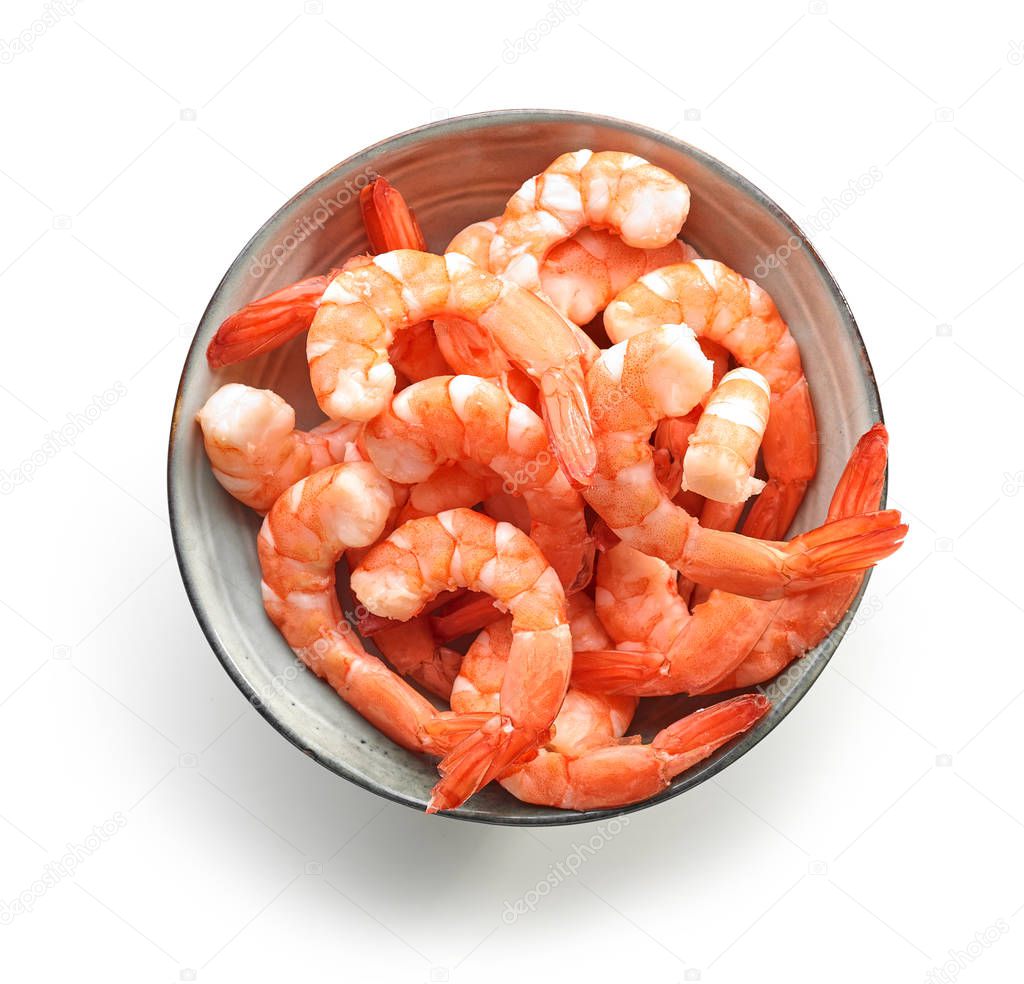 bowl of boiled gambas