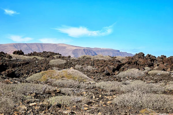 Táj Lanzarote Sziget Kanári Szigetek Spanyolország — Stock Fotó