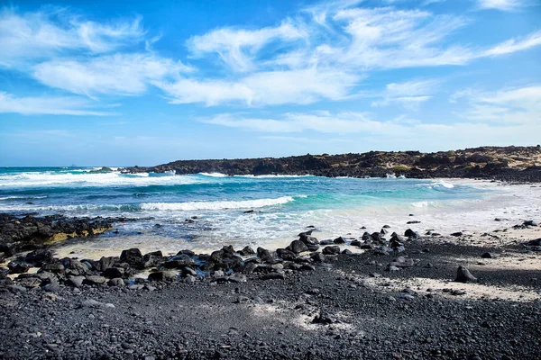 Krajobraz wyspy Lanzarote, Wyspy Kanaryjskie — Zdjęcie stockowe