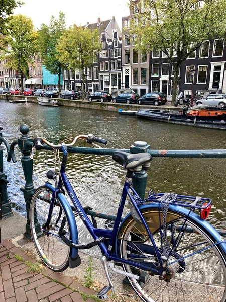 Ámsterdam Países Bajos Octubre 2018 Vista Otoño Del Antiguo Canal — Foto de Stock