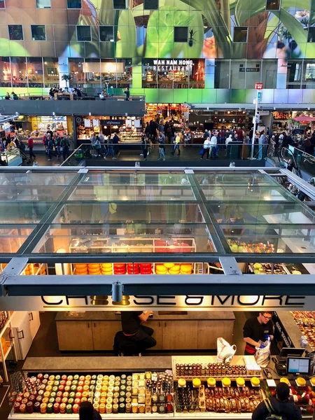 Rotterdam Niederlande September 2018 Rotterdam Markthalle Wohn Und Bürogebäude Eröffnet — Stockfoto