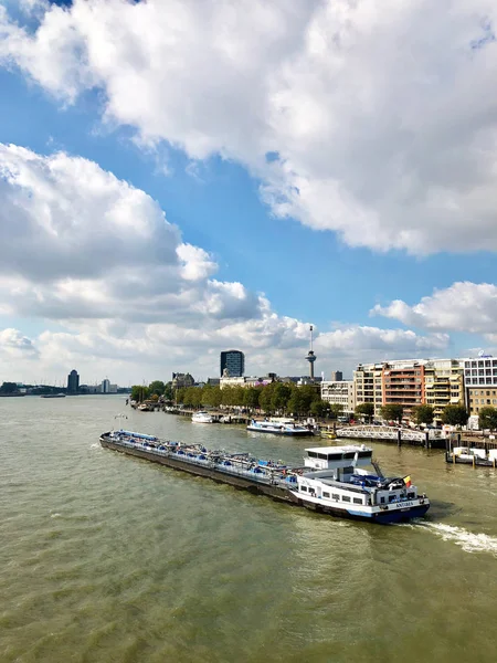 Rotterdam Nederland September 2018 Uitzicht Van Rotterdam Vanaf Erasmusbrug — Stockfoto