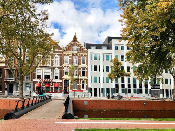 Rotterdam Países Bajos Septiembre 2018 Puente Sobre Canal Ciudad Rotterdam — Foto de Stock