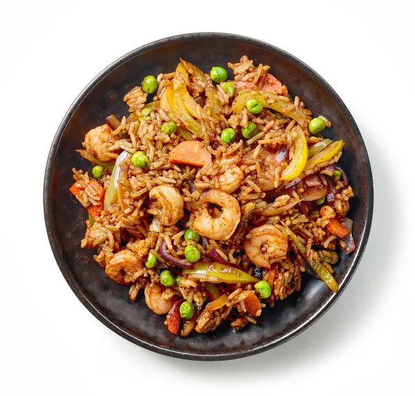 Tallrik med asiatisk mat — Stockfoto