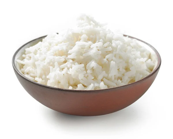 Bowl of boiled rice — Stock Photo, Image