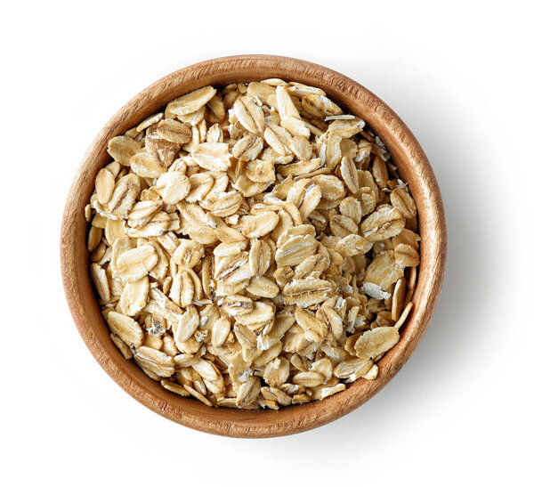 bowl of oat flakes