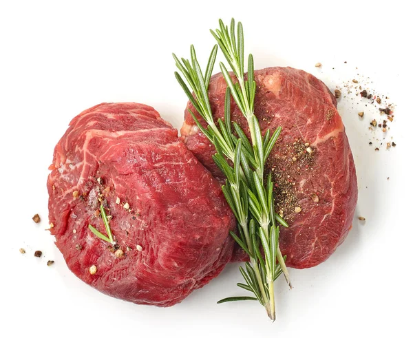 Stek wołowy mięso świeże surowe — Zdjęcie stockowe