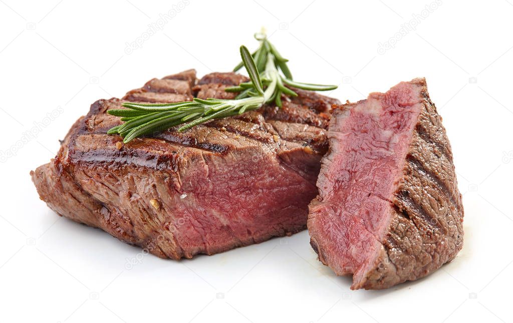 grilled beef fillet steak meat