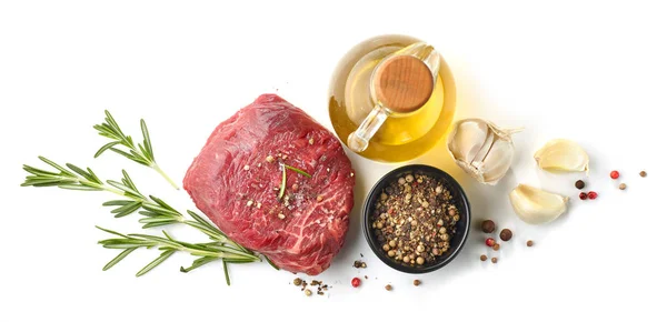 Carne fresca de filé de carne crua — Fotografia de Stock