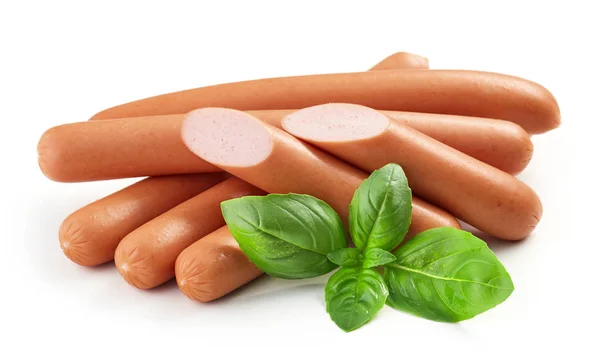 Fresh boiled sausages — Stock Photo, Image