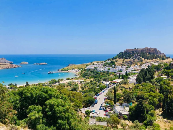 Vista panoramica di Lindos — Foto Stock