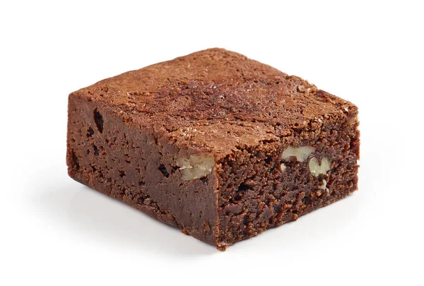 Pedazo de pastel de brownie — Foto de Stock