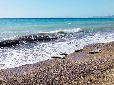 Yunanistan'da güzel deniz dalgaları