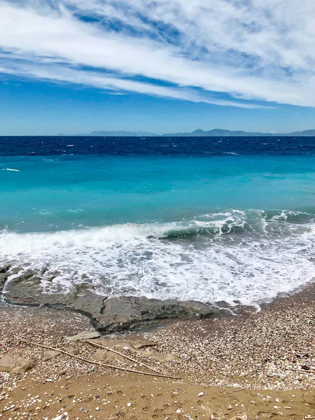 Belles vagues de mer en Grèce — Photo