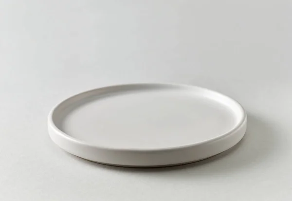 Empty white plate Stock Picture