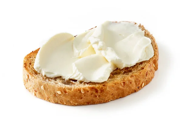 크림 치즈와 함께 구운된 빵 — 스톡 사진