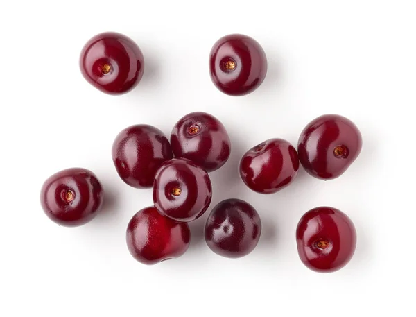 Cerezas agrias rojas frescas — Foto de Stock