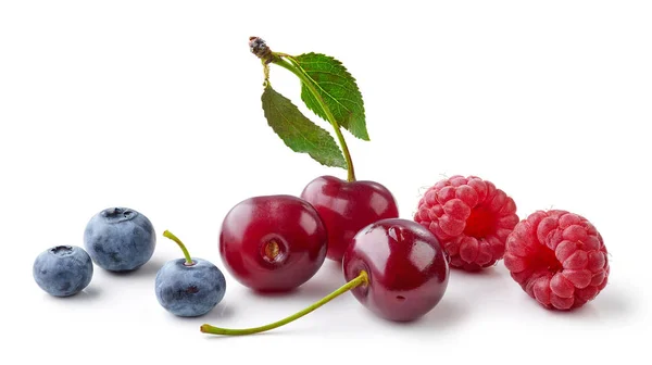 Fresh berries on white background — Stock Photo, Image