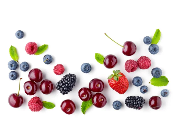 Fresh berries pattern — Stock Photo, Image