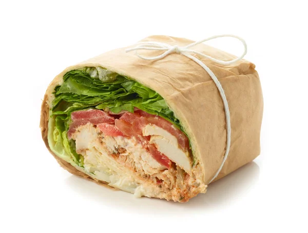 Pollo involucro sandwich — Foto Stock