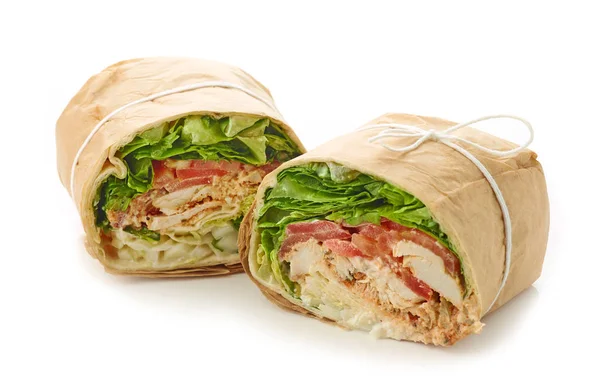 Pollo involucro sandwich — Foto Stock