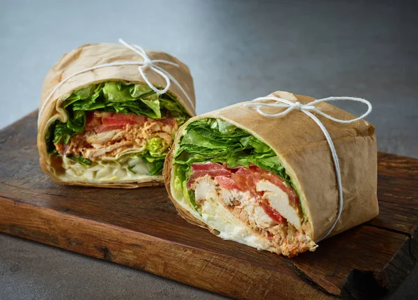 Sandwich Lipat Ayam — Stok Foto