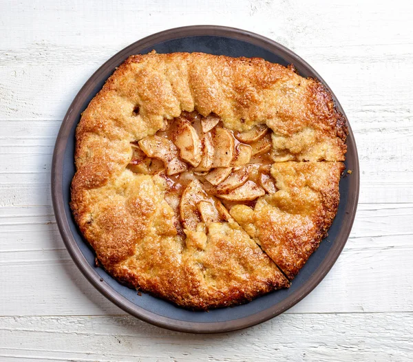 Freshly baked french apple tarte — Stock Photo, Image