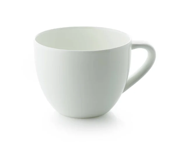 Beyaz Arkaplanda Izole Edilmiş Yeni Boş Kahve Fincanı — Stok fotoğraf