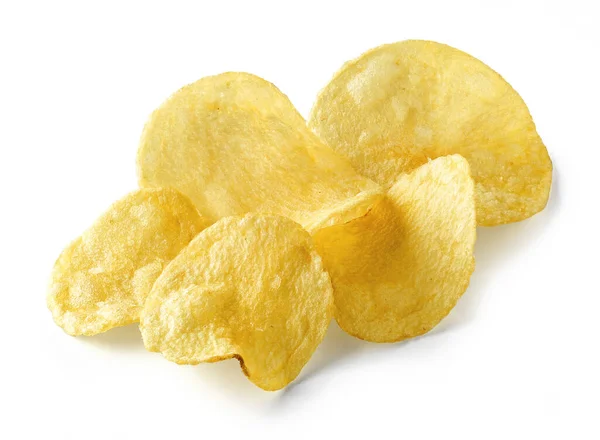 Batatas Fritas Isoladas Fundo Branco — Fotografia de Stock