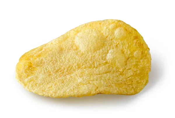 Potatis Chip Isolerad Vit Bakgrund — Stockfoto