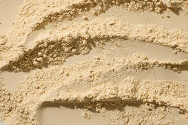 Beyaz protein tozundan yapılmış boş arkaplan