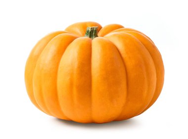 Beyaz arka plan üzerinde izole taze olgun kabak