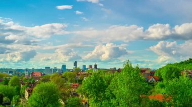 Vilnius, Litvanya-panoramik time-lapse