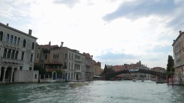 Venice Itália Circa Julho 2015 Pov Grand Chanal Tour Veneza — Vídeo de Stock