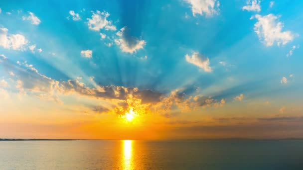 Coucher De Soleil Sur La Mer Noire Time Lapse
