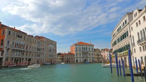 Venice Itália Circa Julho 2015 Pov Grand Chanal Tour Veneza — Vídeo de Stock