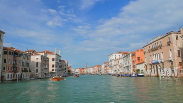 Venice Olaszország Július 2015 Pov Grand Chanal Bemutató Velencében Gondola — Stock videók