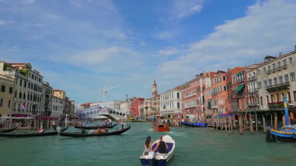 Venedig Italien Juli 2015 Pov Von Grand Chanal Tour Venedig — Stockvideo