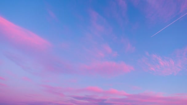 Zonsondergang Wolken Abstracte Achtergrond Time Lapse — Stockvideo