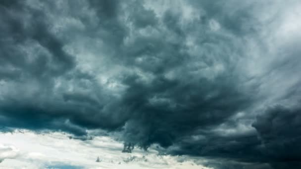 Nuvens Tempestade Dramáticas Lapso Tempo — Vídeo de Stock