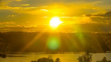 Sunset bulvarında göl, hızlandırılmış