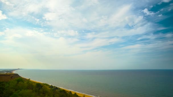 Азовское Море Панорамное Время — стоковое видео
