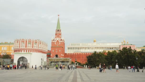 Moscú Rusia Circa Agosto 2016 Palacio Del Kremlin Estatal Torre — Vídeo de stock