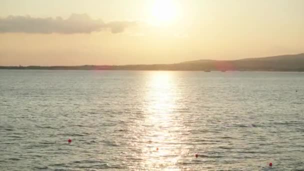 Solnedgång Svarta Havet Gelendzhik Ryssland — Stockvideo