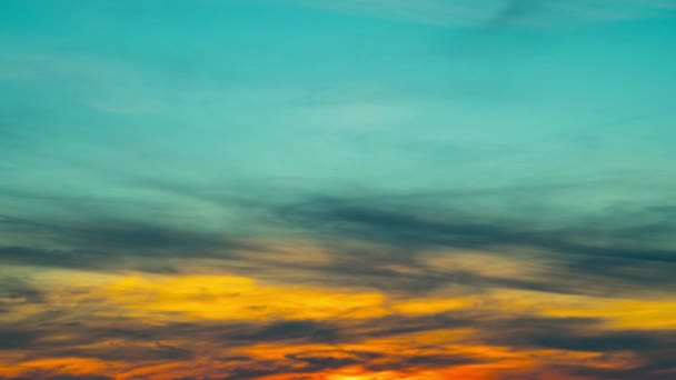 Sunset Clouds Abstract Background Time Lapse — Stock Video