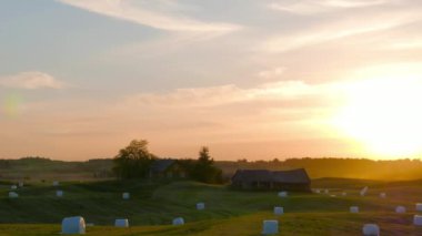 Gün batımı, panorama, kırsal manzara