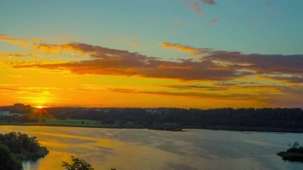 Sunrise Lake Time Lapse — Stock Video