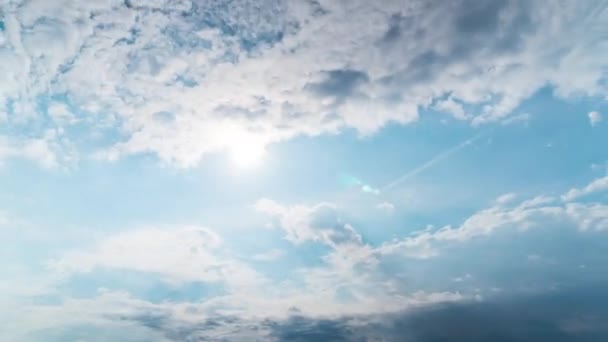 Clima Nublado Variable Cielo Dramático Lapso Tiempo — Vídeo de stock