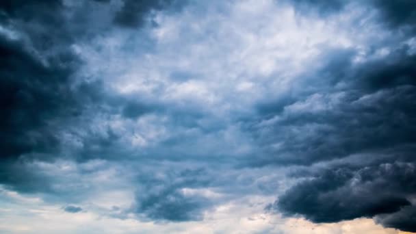 Tempête Cumulus Nuages Laps Temps — Video